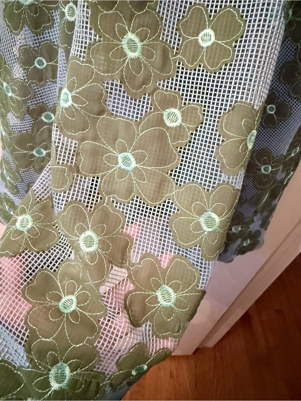 Essentiel Antwerp Gorgeous Lined Green/Blue Floral Midi Skirt - Picture 6 of 7